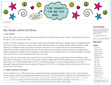 Tablet Screenshot of fivethoughts.wordpress.com