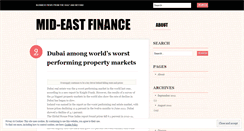 Desktop Screenshot of mideastfinance.wordpress.com