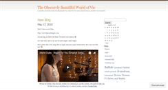 Desktop Screenshot of obscurelybeautiful.wordpress.com