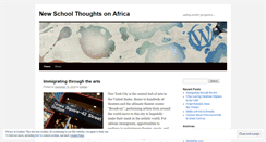 Desktop Screenshot of newschoolthoughtsonafrica.wordpress.com