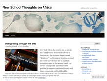 Tablet Screenshot of newschoolthoughtsonafrica.wordpress.com