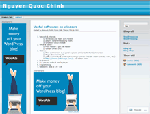 Tablet Screenshot of chinh.wordpress.com