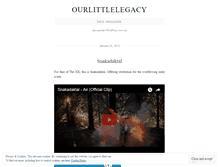 Tablet Screenshot of ourlittlelegacy.wordpress.com