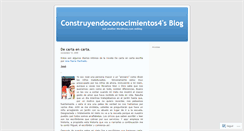 Desktop Screenshot of construyendoconocimientos4.wordpress.com