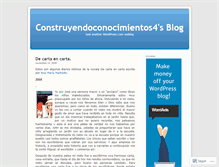 Tablet Screenshot of construyendoconocimientos4.wordpress.com