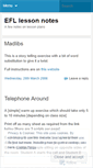 Mobile Screenshot of efllessonnotes.wordpress.com