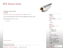 Tablet Screenshot of efllessonnotes.wordpress.com