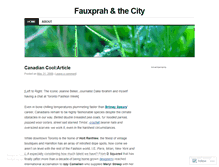 Tablet Screenshot of fauxprah.wordpress.com