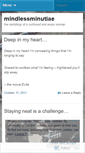 Mobile Screenshot of mindlessminutiae.wordpress.com