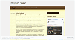 Desktop Screenshot of havenoname.wordpress.com