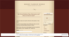 Desktop Screenshot of keeseyfashionworld.wordpress.com