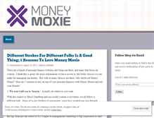 Tablet Screenshot of moneymoxie.wordpress.com