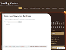 Tablet Screenshot of ksperling.wordpress.com
