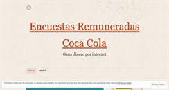 Desktop Screenshot of encuestasremuneradascocacola.wordpress.com