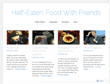 Tablet Screenshot of halfeatenfood.wordpress.com