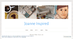 Desktop Screenshot of joanneinspired.wordpress.com