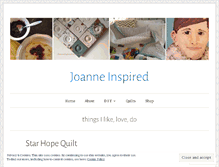 Tablet Screenshot of joanneinspired.wordpress.com