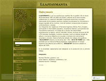 Tablet Screenshot of llajtaymanta.wordpress.com