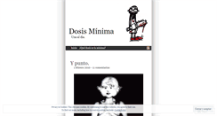 Desktop Screenshot of dosisminima.wordpress.com