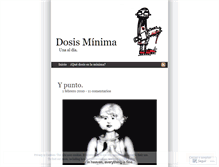 Tablet Screenshot of dosisminima.wordpress.com