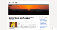 Desktop Screenshot of aboutme0021.wordpress.com