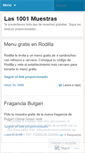 Mobile Screenshot of las1001muestras.wordpress.com