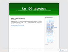 Tablet Screenshot of las1001muestras.wordpress.com