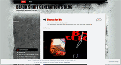 Desktop Screenshot of blackshirtgeneration.wordpress.com