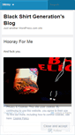 Mobile Screenshot of blackshirtgeneration.wordpress.com