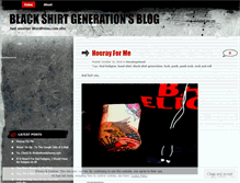 Tablet Screenshot of blackshirtgeneration.wordpress.com