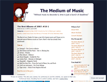 Tablet Screenshot of mediumofmusic.wordpress.com