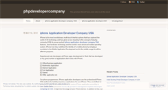 Desktop Screenshot of phpdevelopercompany.wordpress.com