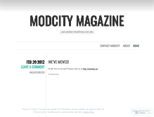 Tablet Screenshot of modcitymagazine.wordpress.com
