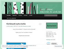 Tablet Screenshot of entzkonyvtar.wordpress.com