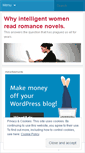 Mobile Screenshot of intelligentwomenreadromance.wordpress.com