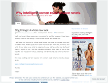 Tablet Screenshot of intelligentwomenreadromance.wordpress.com