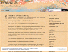 Tablet Screenshot of itsnotmuchitsenough.wordpress.com