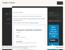 Tablet Screenshot of googleplusinvitation.wordpress.com