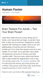 Mobile Screenshot of humanfactorblog.wordpress.com