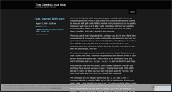 Desktop Screenshot of geekylinuxblog.wordpress.com