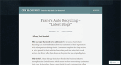 Desktop Screenshot of cashformyjunkcarremoval.wordpress.com