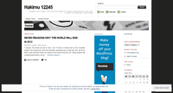 Desktop Screenshot of hakimu12245.wordpress.com