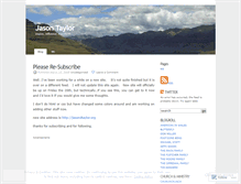 Tablet Screenshot of jasondtaylor.wordpress.com