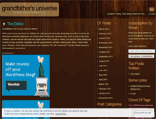 Tablet Screenshot of grandfathersuniverse.wordpress.com