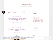 Tablet Screenshot of caramelpunch.wordpress.com