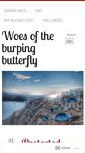 Mobile Screenshot of burpingbutterfly.wordpress.com