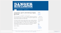 Desktop Screenshot of bluelobsterdanger.wordpress.com