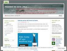 Tablet Screenshot of pasandodelalinea.wordpress.com