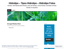 Tablet Screenshot of hidrolipo.wordpress.com