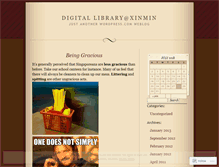 Tablet Screenshot of libraryxinmin.wordpress.com